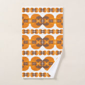 Retro Groovy 60's 70's Bubbles Patroon Bad Handdoek (Handdoek)