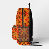Retro Groovy 60's 70's Bubbles Patroon Bedrukte Rugzak (Rechts)