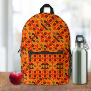 Retro Groovy 60's 70's Bubbles Patroon Bedrukte Rugzak