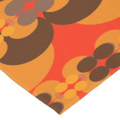 Retro Groovy 60's 70's Bubbles Patroon Korte Tafelloper (Hoek)