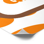 Retro Groovy 60's 70's Bubbles Patroon Poster (Hoek)