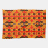 Retro Groovy 60's 70's Bubbles Patroon Theedoek (Horizontaal)