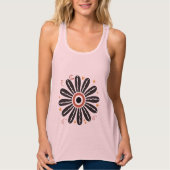Retro Groovy 70s Flower Tanktop (Voorkant)