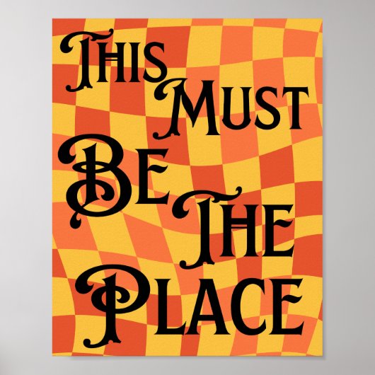 Retro Groovy 80s.90s dit moet de plaats Retro zijn Poster (Voorkant)