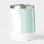 Retro Groovy Abstracte Blauwgroen Green Cream Cust (Voorkant)