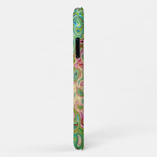 Retro Groovy Abstracte kleurrijke regenboogwervelk Case-Mate iPhone Case (Achterkant/rechts)
