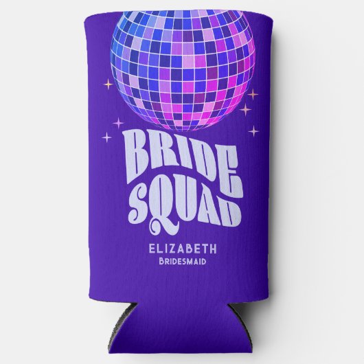 Retro Groovy Bachelorette Bruid Squad Bruidsmeisje (Voorkant)