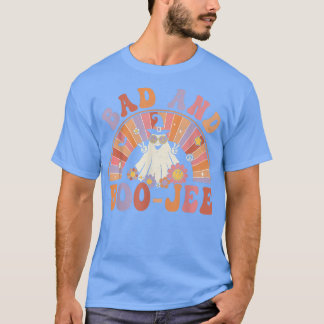 Retro Groovy Bad en Boo-Jee Floral Ghost HHAMWE T-shirt