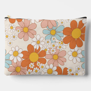 Retro Groovy Bloemendaisy Naadloos Patroon Etui
