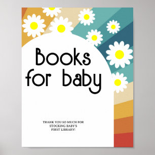 Retro Groovy - Boeken voor baby Poster