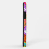 Retro Groovy Boho Hippie Flowers Case-Mate iPhone Case (Achterkant/rechts)