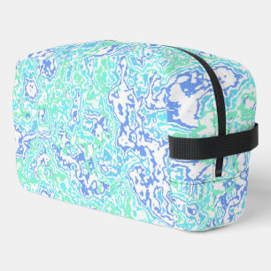 Retro Groovy Boho Hippie Trippy Kleurrijk Marmer Toilettasje