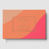 Retro Groovy Bold Typografie Kleurrijke 70's bruil Gastenboek