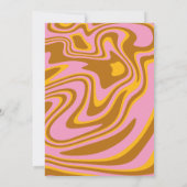 Retro Groovy Bridal Shower Kaart (Achterkant)