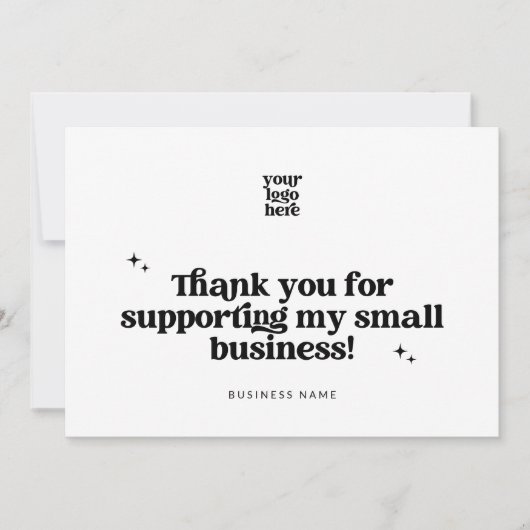 Retro Groovy Business Bedankt QR-code (Voorkant)