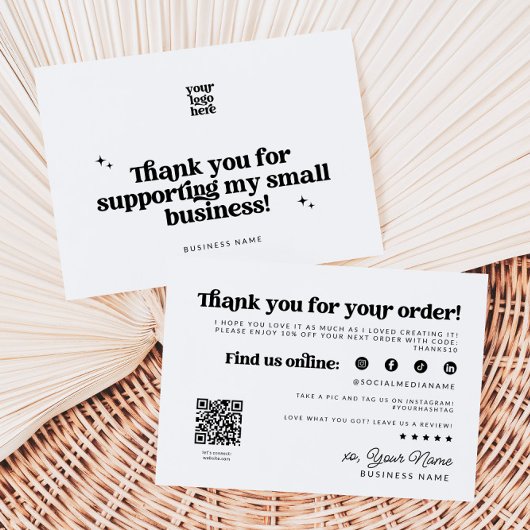 Retro Groovy Business Bedankt QR-code