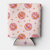 Retro Groovy Colorful Disco Balls Pattern Blikjeskoeler (Voorkant)