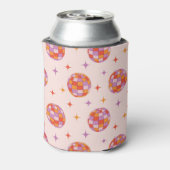 Retro Groovy Colorful Disco Balls Pattern Blikjeskoeler (Blikje Achterkant)