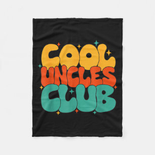 Retro Groovy Cool Ooms Club Grappige Nieuwe Oom  Fleece Deken