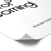 Retro Groovy \ Dank u voor het komende Poster (Hoek)