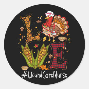 Retro Groovy Dankbare Vibes Turkije Herfst Grappig Ronde Sticker