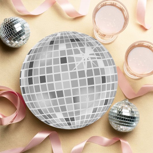 Retro GROOVY Disco Bal Bruidsfeest  Papieren Bordje