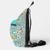 Retro Groovy Dot Patroon Sling Bag (Rechts)