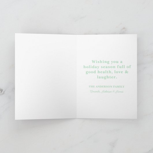 Retro Groovy Elf Merry Christmas Feestdagen Kaart (Binnen)