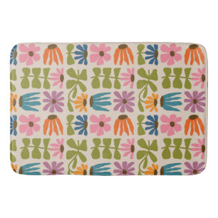 Retro Groovy Floral Badmat