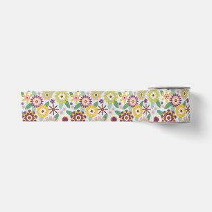Retro Groovy Flowers Lint