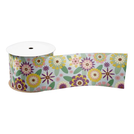 Retro Groovy Flowers Lint (Spoel)