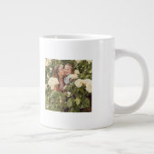 Retro Groovy Flowers Moederdag Foto Extra Grote Beker (Rechts)