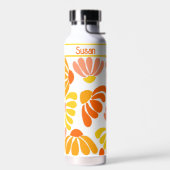 Retro  Groovy Flowers Waterfles (Links)