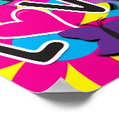 Retro Groovy FUN 60's 60's Love Birthday Party Poster (Hoek)