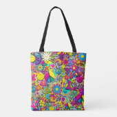 Retro Groovy FUN 60's Sixties Funky Draagtas (Achterkant)