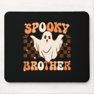 Retro Groovy Ghost Spooky Brother Kostuum Matching Muismat