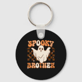 Retro Groovy Ghost Spooky Brother Kostuum Matching Sleutelhanger (Voorkant)