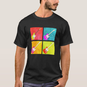 Retro Groovy Gitaar Trendy T-shirt
