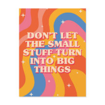 Retro Groovy Golven Met Mindfulness Mantra