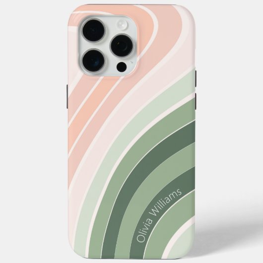 Retro Groovy golvend patroon Case-Mate iPhone Case (Achterkant)