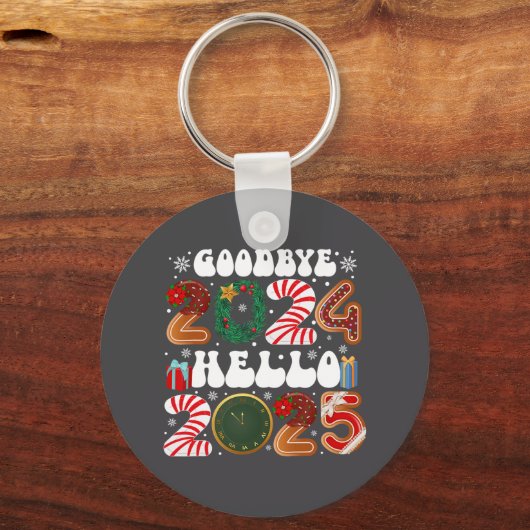 Retro Groovy Good Sleutelhanger (Voorkant)