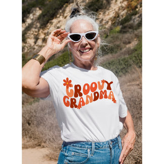 Retro Groovy Grandma Shirt, Groovy Grandmoeder T-shirt