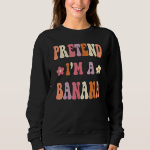 Retro Groovy Halloween Kostuum Doe alsof ik een b Trui