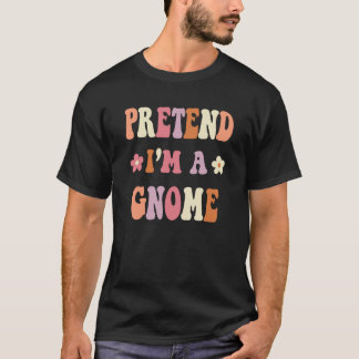 Retro Groovy Halloween Kostuums Doe alsof ik een k T-shirt