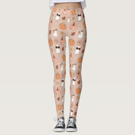 Retro Groovy Halloween Leggings