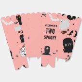 Retro Groovy Halloween spooky een eerste verjaarda Bedankdoosjes (Ongevouwen)