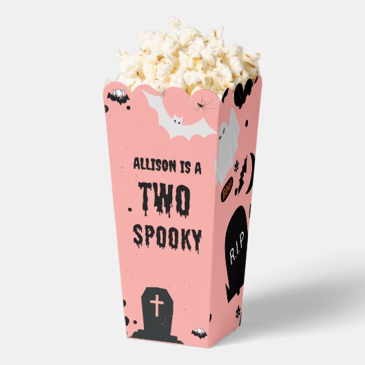 Retro Groovy Halloween spooky een eerste verjaarda Bedankdoosjes (Popped)