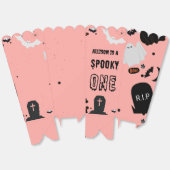 Retro Groovy Halloween spooky een eerste verjaarda Bedankdoosjes (Ongevouwen)