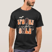 Retro Groovy Halloween Spooky Vibes Alleen T-shirt (Voorkant)