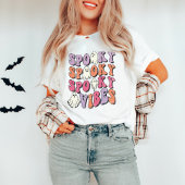 Retro Groovy Halloween Spooky Vibes T-Shirt